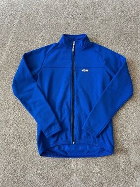 Santini SMS Thermal Cycling Blue Fleece Lined Jacket Size M